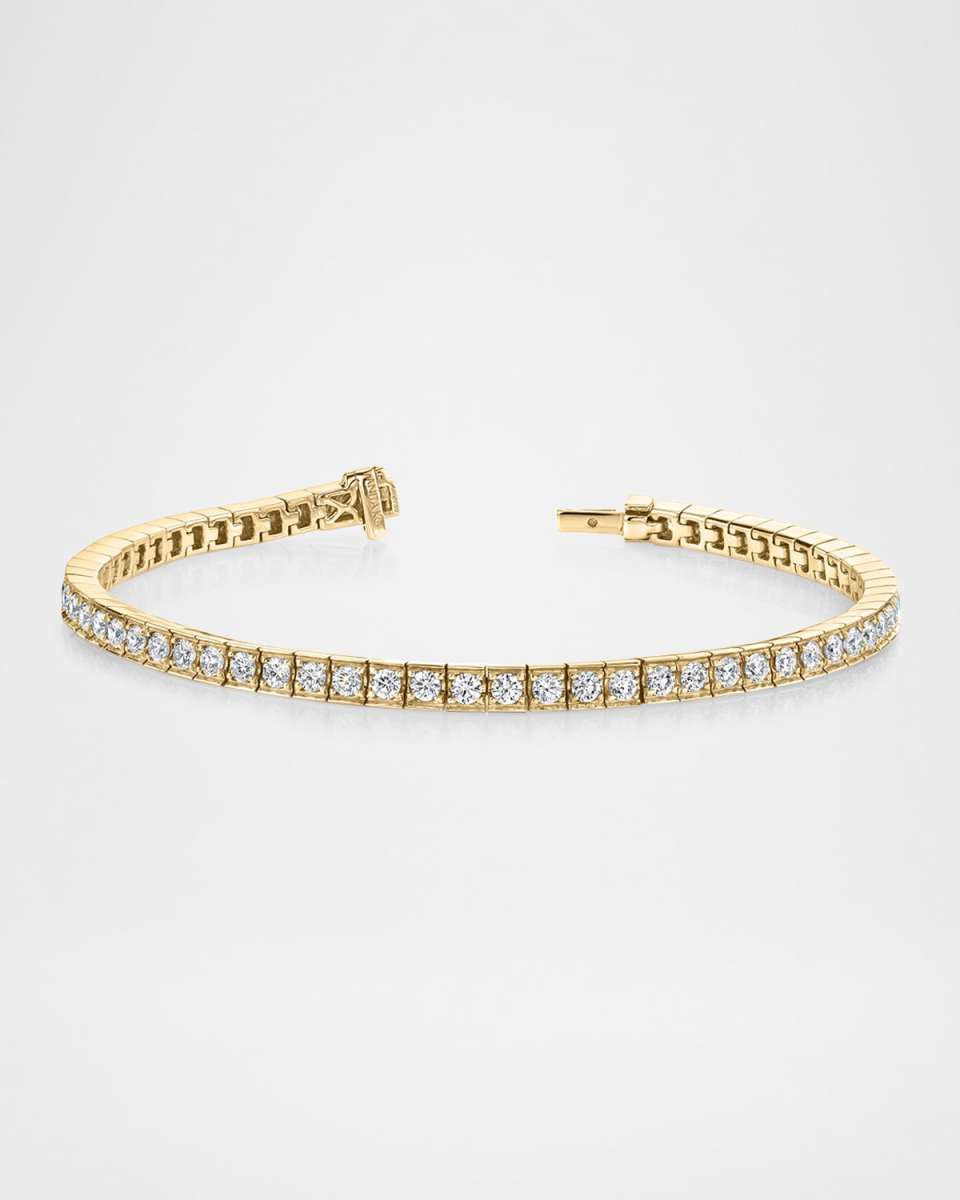 18K Yellow Gold Small Serena Diamond Tennis Bracelet